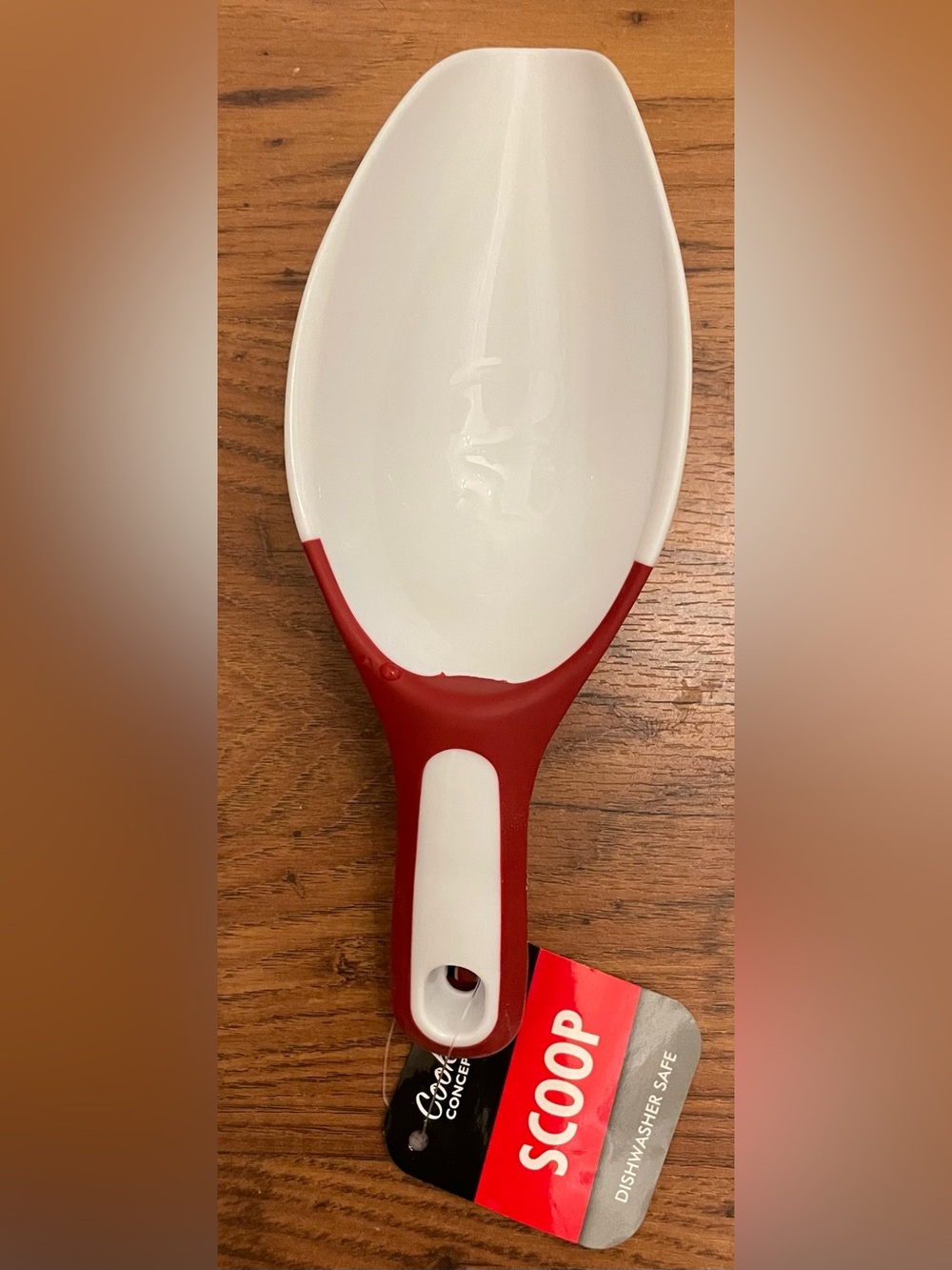 New Cooking Concept White and Red Plastic Scoop